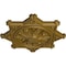 Ekena Millwork Antilles Ceiling Medallion (Fits Canopies up to 6"), Hand-Painted Gold, 38 1/4"OD x 1 1/2"P CM38ANGLS - alternate 2